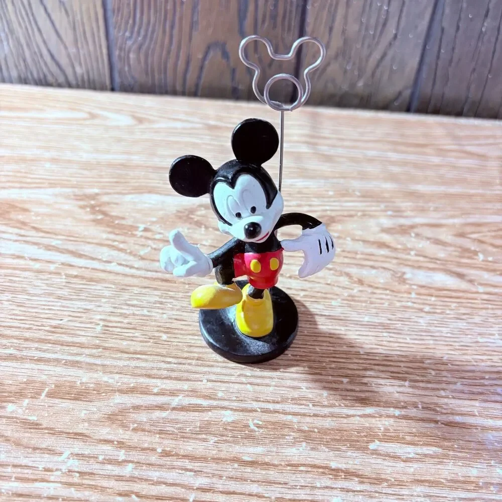 Disney Mickey Mouse Photo Holder Figure 5” Mickey Shaped Holder